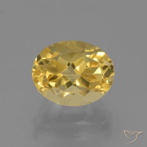 2.92ct 天然 ゴールドオレンジ シトリン, 楕円形, VVS