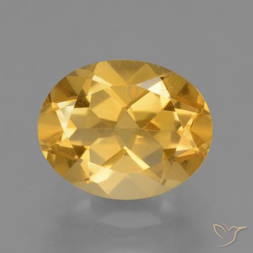 2.47ct 天然 ゴールドオレンジ シトリン, 楕円形, VVS-VS
