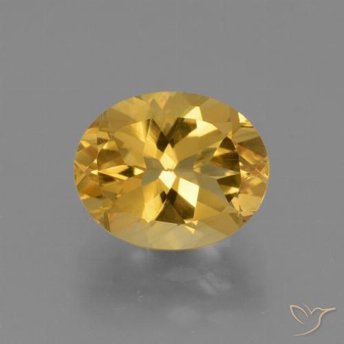 2.51ct 天然 ゴールドオレンジ シトリン, 楕円形, VS