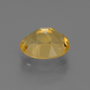 2.50カラットの天然ミディアムゴールデンシトリン（10×8 mm・オーバルカット）