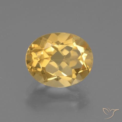 2.48ct 天然 ゴールド シトリン, 楕円形, VS