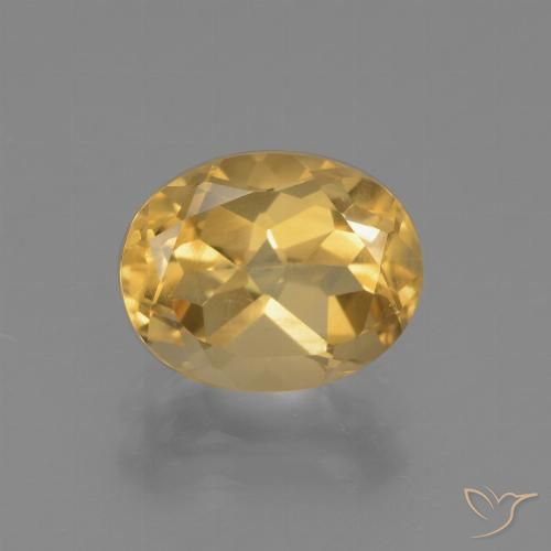 2.56ct 天然 ゴールド シトリン, 楕円形, VVS-VS