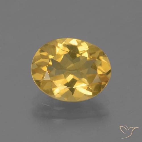 2.15ct 天然 ゴールド シトリン, 楕円形, VVS-VS