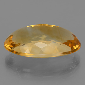 20.52カラットの天然ミディアムダークゴールデンシトリン（23.6×15.3 mm・オーバルカット）