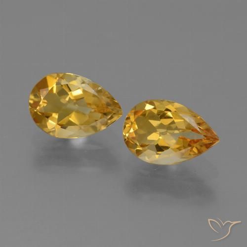 Shop natural 2.08ct 濃いゴールデンオレンジ シトリン gems, 洋梨の形, from ブラジル at GemSelect. In stock, global shipping!