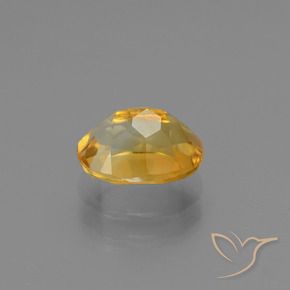 1.33カラットの天然オレンジゴールドシトリン（8.1×6.1 mm・オーバルカット）