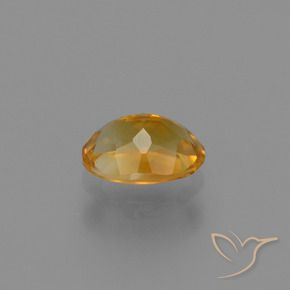 1.05カラットの天然オレンジゴールドシトリン（7.8×5.8 mm・オーバルカット）