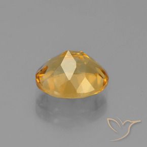 2.58カラットの天然薄いオレンジゴールドシトリン（9.9×8 mm・オーバルカット）