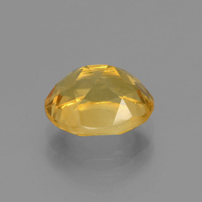 2.80カラットの天然明るいゴールドシトリン（10×8 mm・オーバルカット）