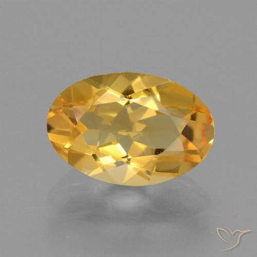 2.58カラットの天然濃いゴールデンオレンジシトリン（11.6×7.8 mm・オーバルカット）