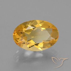 2.58カラットの天然濃いゴールデンオレンジシトリン（11.6×7.8 mm・オーバルカット）