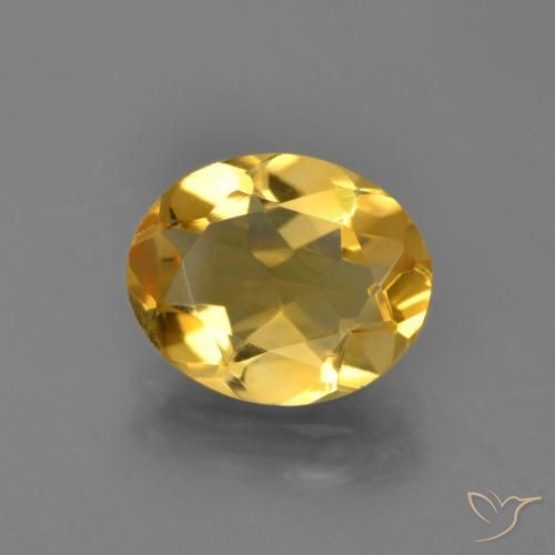 2.76ct 天然 濃いゴールデンオレンジ シトリン, 楕円形, VVS-VS