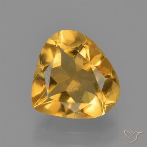 1.80ct 天然 濃いゴールデンオレンジ シトリン, 洋梨の形, VVS-VS