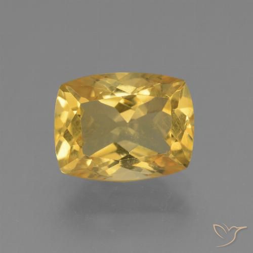 3.72ct 天然 ゴールド シトリン, クッション, VVS-VS