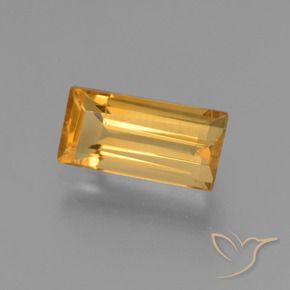 1.85カラットの天然オレンジゴールドシトリン、バゲット、VVS-VS