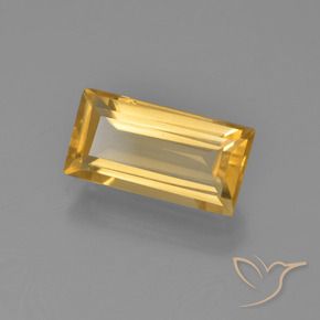 2.77カラットの天然ゴールドオレンジシトリン、バゲット、VVS-VS