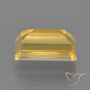 3.68カラットの天然ミディアムゴールデンシトリン、バゲット、VS