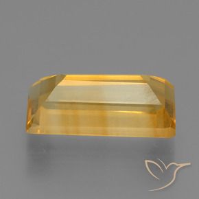 2.50カラットの天然ミディアム薄いオレンジゴールドシトリン、バゲット、VS