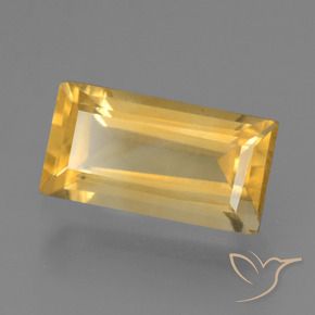1.78カラットの天然ゴールドシトリン、バゲット、VS