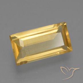 1.40カラットの天然ゴールドシトリン、バゲット、VS
