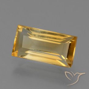 1.79カラットの天然オレンジゴールドシトリン、バゲット、VS