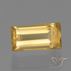 1.90カラットの天然ゴールドシトリン、バゲット、VS