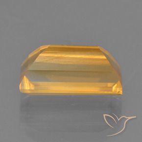 2.76カラットの天然オレンジゴールドシトリン、バゲット、VS