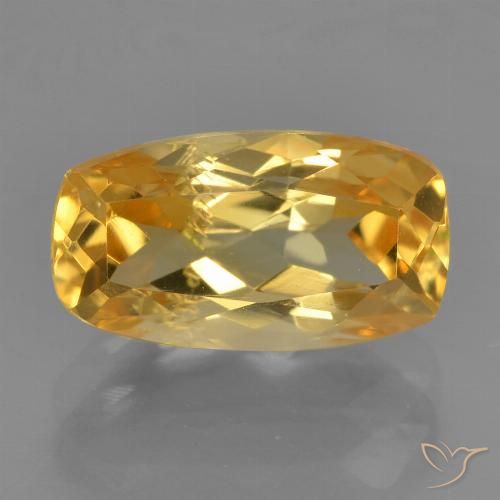 2.54ct 天然 ゴールドオレンジ シトリン, クッション, VS