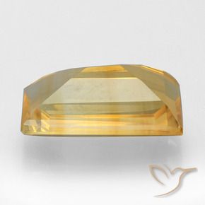 3.45カラットの天然明るいゴールドシトリン、バゲット、VS