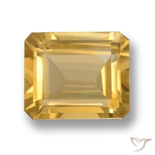 5.12ct 天然 ゴールドオレンジ シトリン, クッション, VS