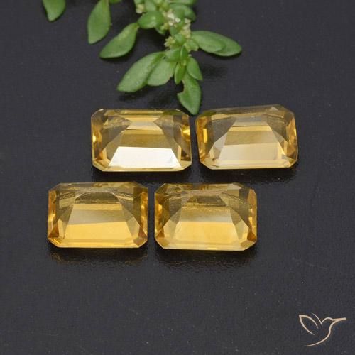 Shop natural 5.33ct ゴールド シトリン gems, 八角形 / エメラルドカット, from ブラジル at GemSelect. In stock, global shipping!