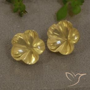 Shop natural 4.27ct 薄いゴールデンイエロー シトリン gems, フラワーカット, from ブラジル at GemSelect. In stock, global shipping!