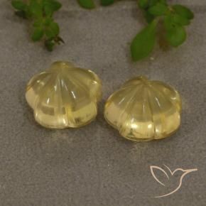 Shop natural 4.27ct 薄いゴールデンイエロー シトリン gems, フラワーカット, from ブラジル at GemSelect. In stock, global shipping!