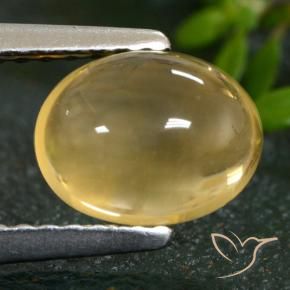 1.66カラットの天然薄いゴールドシトリン（7.8×6 mm・オーバルカット）