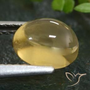 1.66カラットの天然薄いゴールドシトリン（7.8×6 mm・オーバルカット）