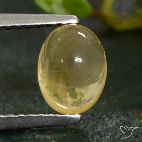 1.76ct 天然 薄いゴールド シトリン, 楕円形, 透明