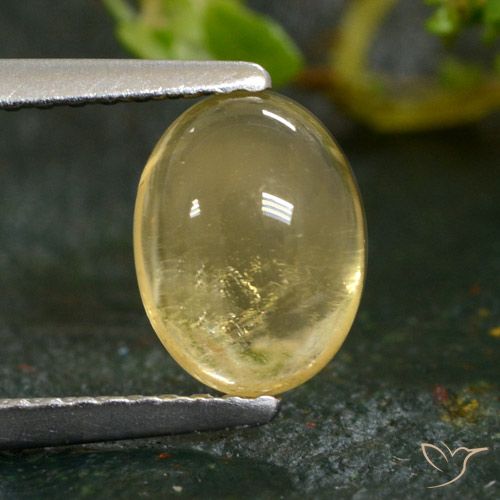 1.39ct 天然 ライトイエロー シトリン, 楕円形, 透明