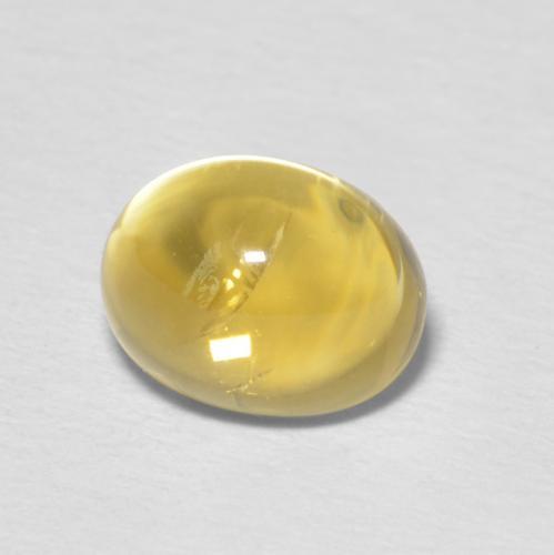 1.86ct 天然 薄いゴールデンイエロー シトリン, 楕円形, 透明
