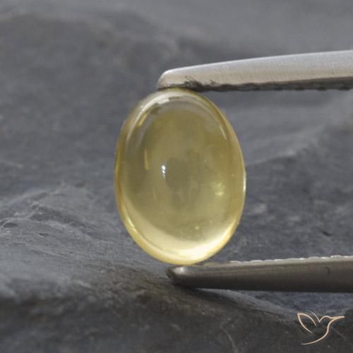 1.16ct 天然 ライトイエロー シトリン, 楕円形, 透明