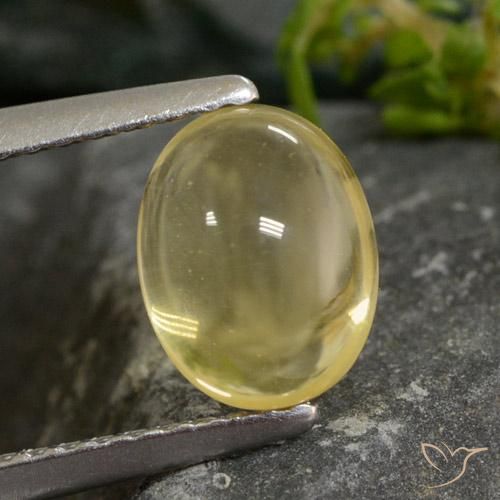 1.61ct 天然 ライトイエロー シトリン, 楕円形, 透明
