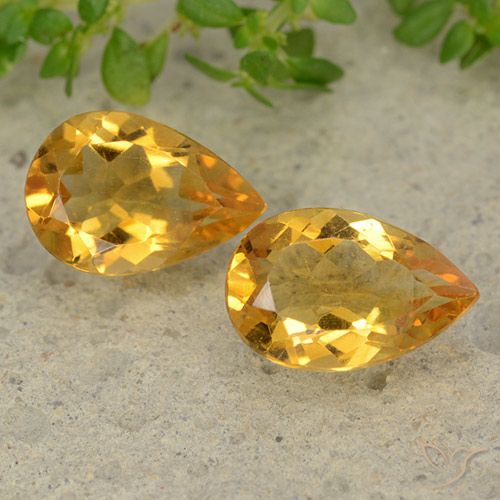 Shop natural 2.14ct 濃いゴールデンオレンジ シトリン gems, 洋梨の形, from ブラジル at GemSelect. In stock, global shipping!