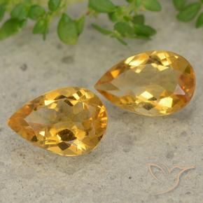 Shop natural 2.14ct 濃いゴールデンオレンジ シトリン gems, 洋梨の形, from ブラジル at GemSelect. In stock, global shipping!