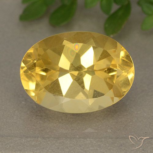 6.24ct 天然 ゴールドオレンジ シトリン, 楕円形, VVS-VS