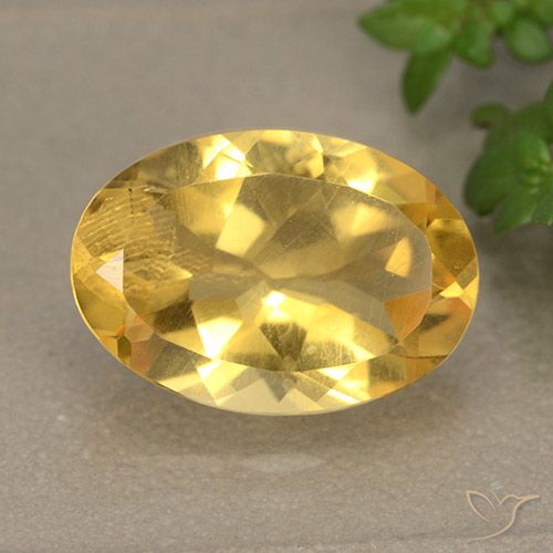 4.94ct 天然 ゴールド シトリン, 楕円形, VVS-VS
