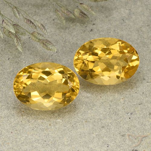 Shop natural 11.40ct ミディアム薄いゴールデン シトリン gems, 楕円形, from ブラジル at GemSelect. In stock, global shipping!