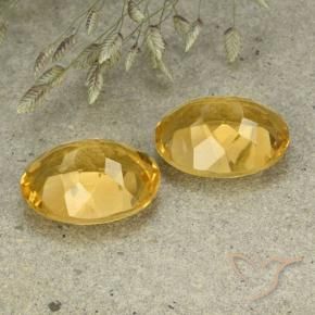 Shop natural 11.40ct ミディアム薄いゴールデン シトリン gems, 楕円形, from ブラジル at GemSelect. In stock, global shipping!