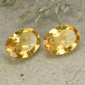 Shop natural 9.49ct ミディアム薄いゴールデン シトリン gems, 楕円形, from ブラジル at GemSelect. In stock, global shipping!