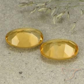 Shop natural 9.49ct ミディアム薄いゴールデン シトリン gems, 楕円形, from ブラジル at GemSelect. In stock, global shipping!