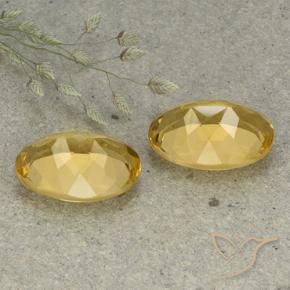 Shop natural 10.76ct ミディアム薄いゴールデン シトリン gems, 楕円形, from ブラジル at GemSelect. In stock, global shipping!
