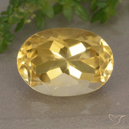 6.32ct 天然 ゴールドオレンジ シトリン, 楕円形, VVS-VS